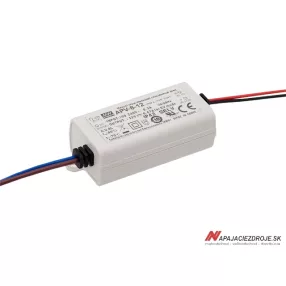 LED napájací zdroj 8W / 12V MeanWell APV-8-12