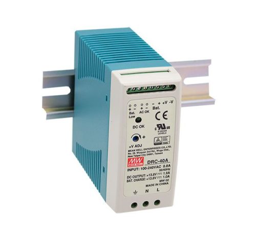 zasilacz impulsowy s UPS funkciou DRC-40B (pre 24V bateria)