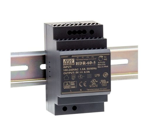 SDR-120-24 zasilacz impulsowy na szynę DIN 120W / 24V 