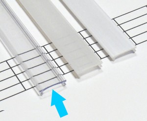 Kryt PVC pre profily typu A, B, C, D, G, Y, Z - číry