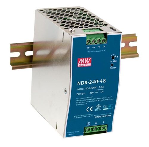 SDR-120-24 zasilacz impulsowy na szynę DIN 120W / 24V 