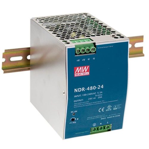 SDR-120-24 zasilacz impulsowy na szynę DIN 120W / 24V 