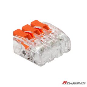 Svorka páčková pre 3 vodiče