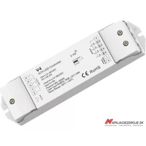 Prijímač RF štvorkanálový PRO-V4 (RGBW, 4x5A)