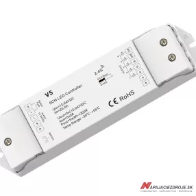 Prijímač RF päťkanálový PRO-V5 (5x5A)