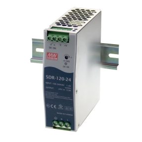 SDR-120-24 zasilacz impulsowy na szynę DIN 120W / 24V 