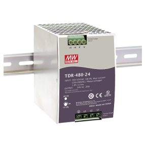 TDR-480-48 trojfázový zdroj na szynę DIN 480W / 48V 