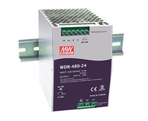 SDR-120-24 zasilacz impulsowy na szynę DIN 120W / 24V 
